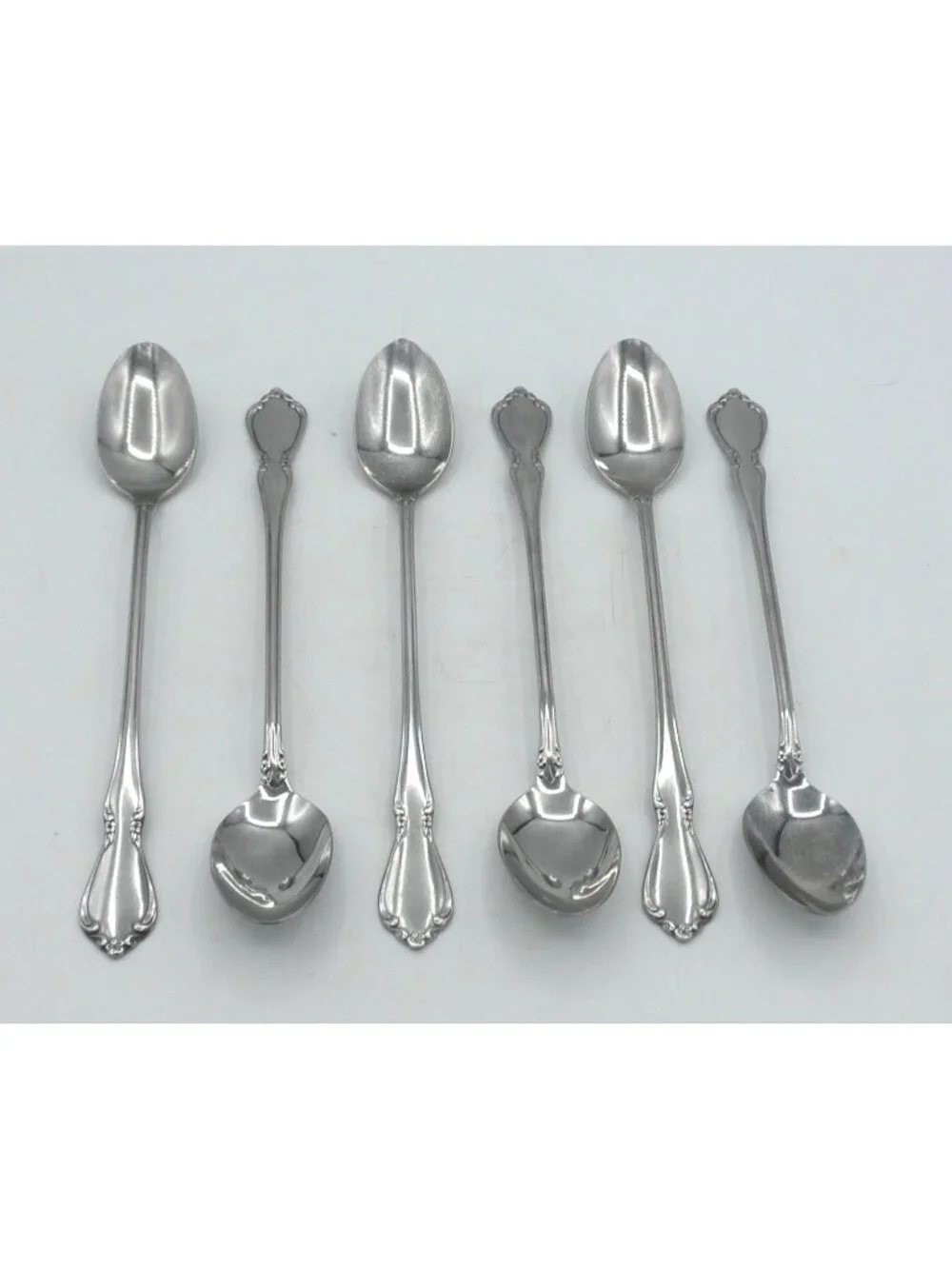 Chateau Stainless (glossy) by Oneida 7-1/2 Inch Ice Tea Spoon Set of 6 OHSCHAT